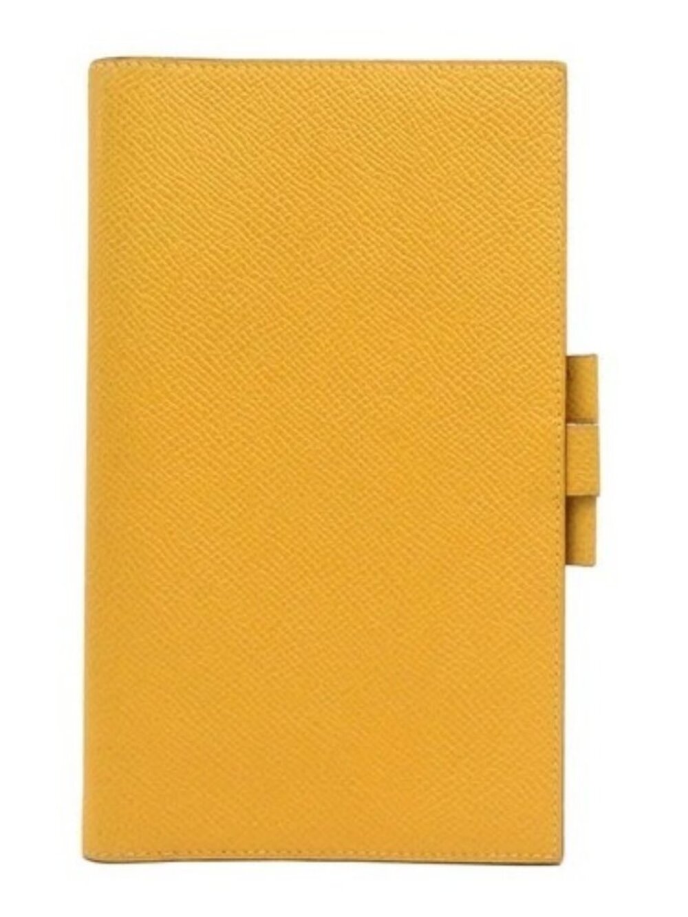 Auth HERMES Agenda/Note Cover Yellow Leather - e61724a